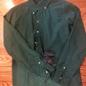 Polo classic fit M green